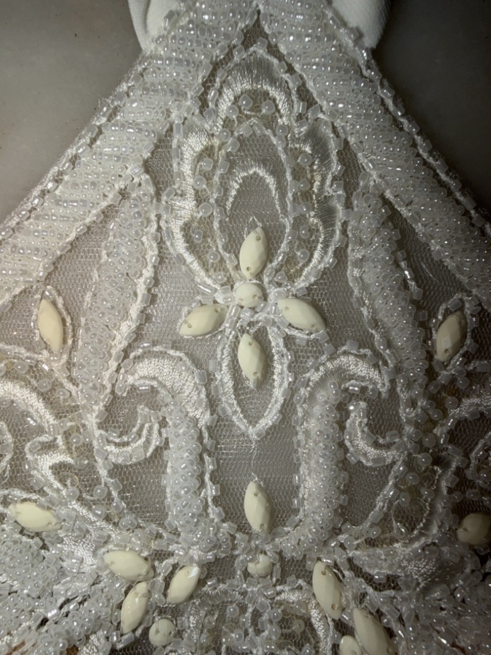 Alyce Paris Embroidered Halter Bralette Prom Crop Top - Picture 12 of 17